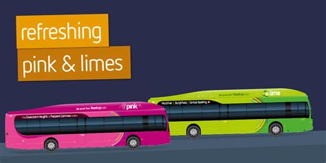 Refreshing Pink And Limes Reading Buses