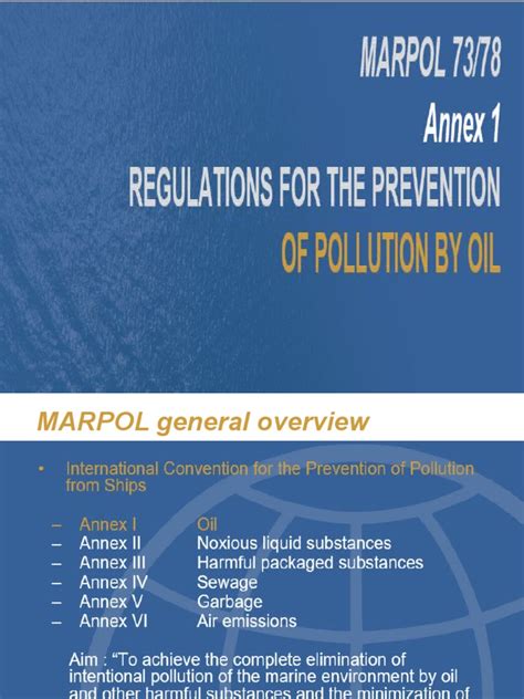 MARPOL Annex I | PDF