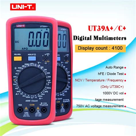 Uni T Ut A C Vs Ut Series Digital Multimeter Auto Range With Lcd