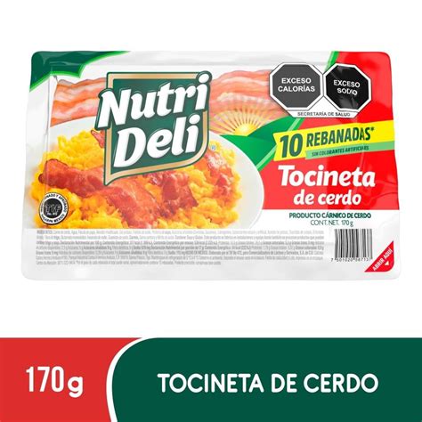 Tocineta Nutri Deli De Cerdo 170 G Walmart