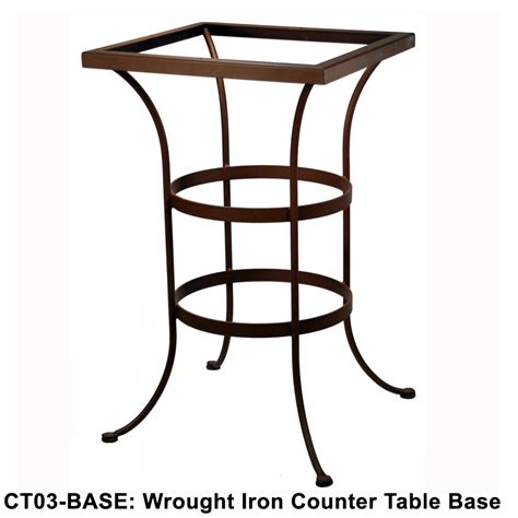 Ow Lee Standard Wrought Iron Counter Height Table Base Ct03 Base