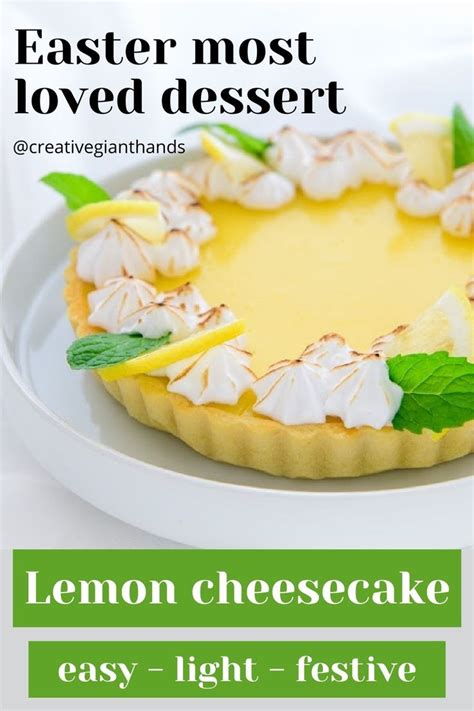 Easter Most Loved Dessert Lemon Cheesecake Recipe Step By Step Lemon Tart Recipe Easy Lemon