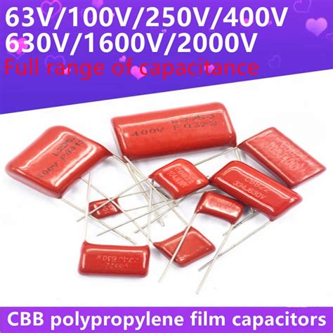 10pcs Cbb22 Polypropylene Film Capacitor Brand New 63v 100v 250v 400v