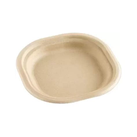 Bagasse Eco Friendly Disposable 6 Inch Plates Square Meal Dinner Plat
