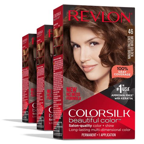 Revlon Colorsilk Beautiful Color Hair Dye With Keratin 54 20 4