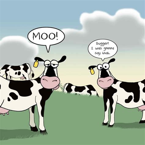 Twizler Funny Card With Jealous Cow Blank Card Humour Happy