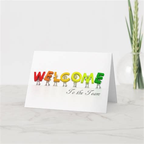 Premiere Series - Welcome To The Team Card | Zazzle