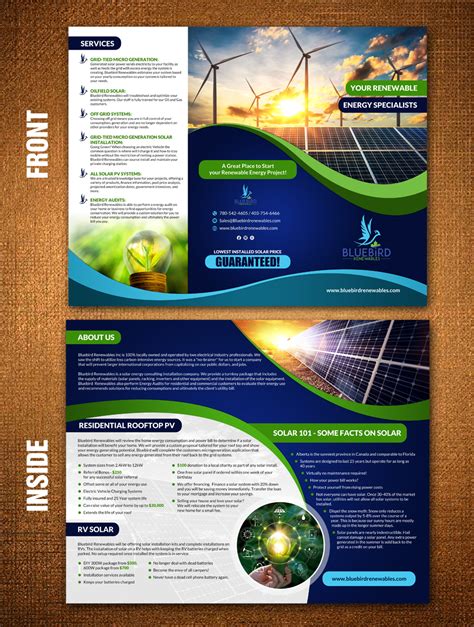 Modern Bold Solar Energy Flyer Design For A Company By Rug Design