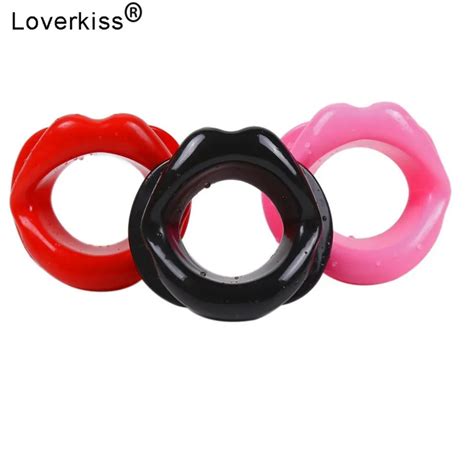 Loverkiss Pc Sexy Lips Silicone Mouth Gag Open Fixation Mouth Stuffed