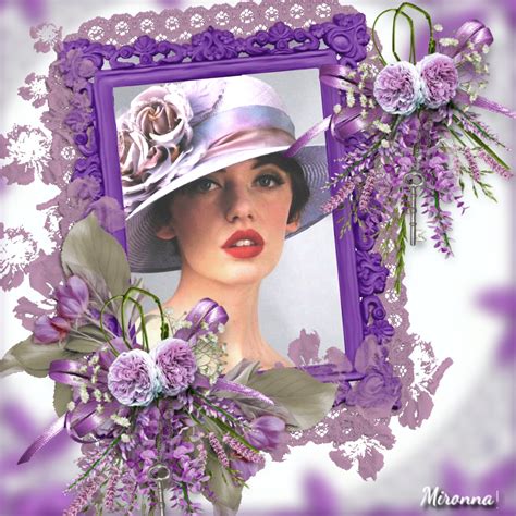 MIRONNA S Picture Frames Purple Frame Mironna Picture Frames Purple