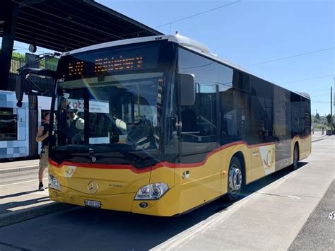 Postauto Regie Laupen Mb C Hybrid Am Beim Bahnhof