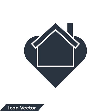 Dream House Icon Logo Vector Illustration Love And House Symbol