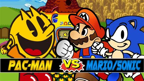 M U G E N Battles Pac Man Vs Sonic Mario Pac Man Vs Sonic The