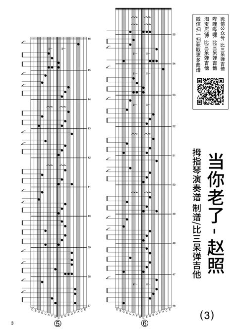 当你老了 Kalimba Tabs Kalimba Tribe