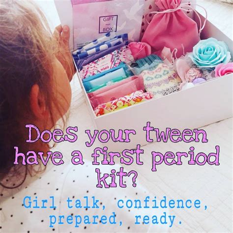 First Period Kit T For Girls Keepsake Box Coming Of Age Etsy