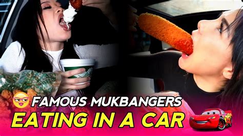 Car Mukbang Compilation 🚗🍽 Asmr Eating Sounds 😋 Eating In A Car 🤤🍔🍖🍟 Youtube