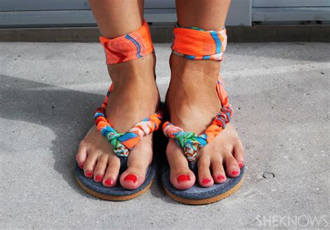 Diy Sandals Made With A Scarf