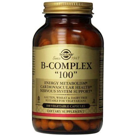 B Complex 100 100 Vegetable Capsules Solgar