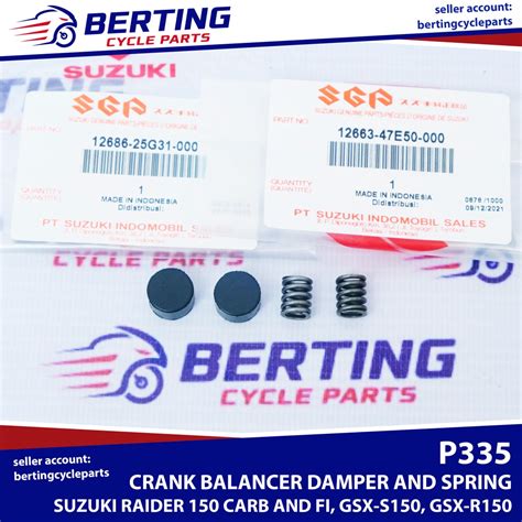 Sgp Crank Balancer Damper Set Suzuki Raider Gsx S R Genuine