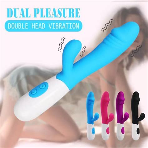 Vibromasseur Double Vibration Femme Gode Point G Clitoris Stimulateur Anal EBay