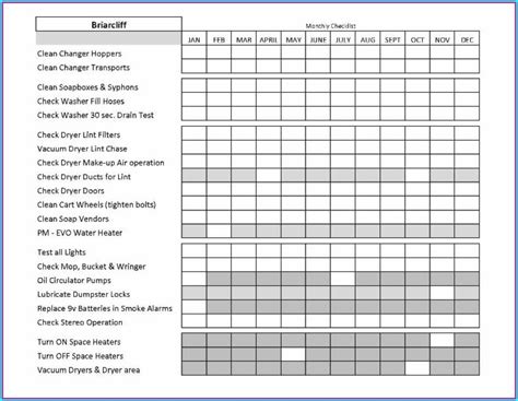 Hvac Preventive Maintenance Checklist Template Excel - Printable Word Searches