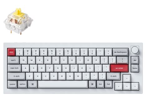 Keychron Q P P Key Shell White Knob Banana Switch Rgb Hot Swap