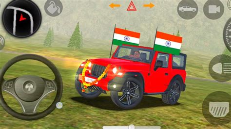 Dollar Song Modified Mahindra Red Thar👿😭 Indian Cars Simulator 3d