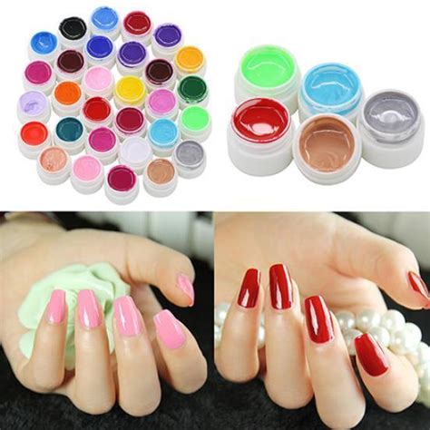 VANREESA 36Pcs Soak Off LED UV Gel Nail Polish Kit Чистый цвет ногтей ...