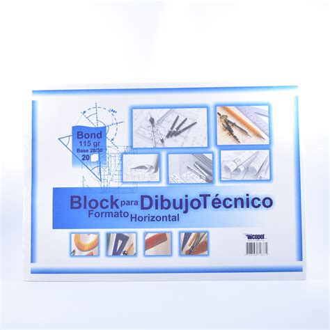 Block Para Dibujo Tecnico Formato Horizontal De Pliego Occidente