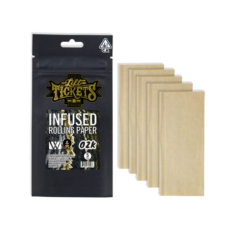 Ozk Live Resin Infused Rolling Paper 5 Pack Lift Tickets