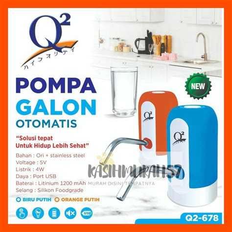 Jual POMPA GALON ELEKTRIK Q2 678 LED POMPA GALON ELETRIK Q2 678 USB