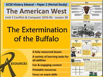 American West Extermination Of The Buffalo Gcse History Edexcel