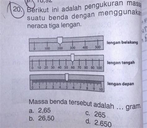 Bagaimana Cara Mengukur Massa Benda Menggunakan Neraca Tiga Lengan