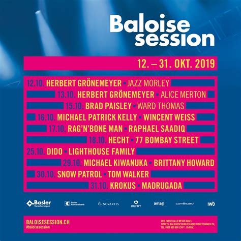 Baloise Session 2019 Brings An Eclectic Mix Of Music To Basel