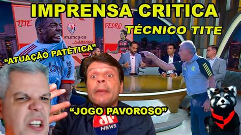 FLAMENGO JOGA MAL CONTRA O ATLÉTICO GOIANIENSE E TÉCNICO TITE SOFRE