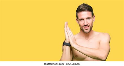 Handsome Shirtless Man Showing Nude Chest Stock Photo Shutterstock