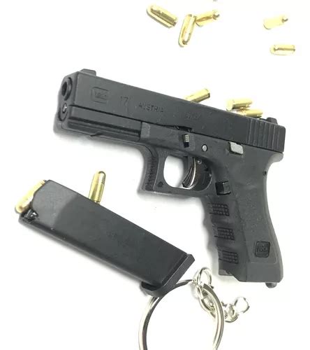 Chaveiro Mini Arma Pistola Glock G Funcional Pol Mero A O Frete Gr Tis