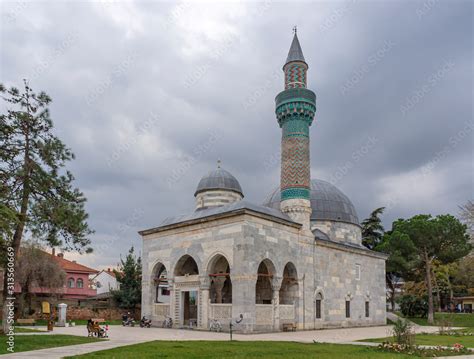 Famous Green Mosque In The Historical Town Of Iznik Bursa Turkey Is