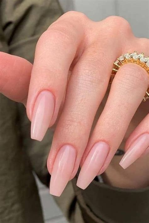 Classy Nude Nail Designs Ballerina Acrylic Nails Coffin Shape