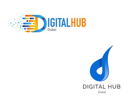 Digital Hub Dubai Logo Design Options By KJ On Dribbble