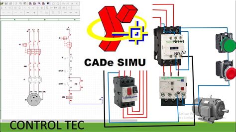 Cade Simu Arranque Directo de Motor Diagrama y explicación CONTROL