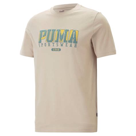 Koszulka męska Puma Graphics Retro beżowa 67448688 M Inna marka