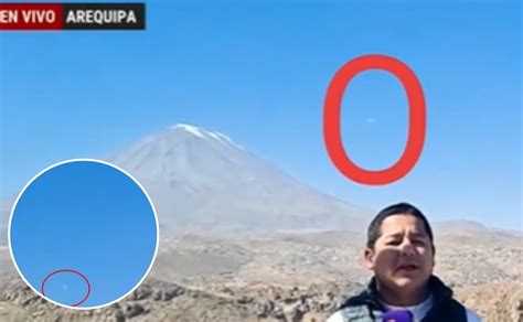 Video Captan a un supuesto OVNI durante la transmisión de un noticiero