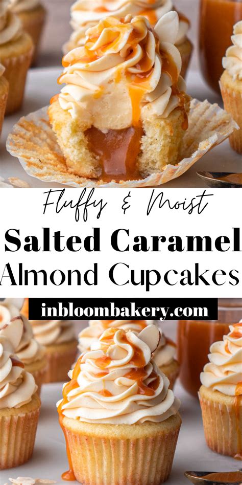 Salted Caramel Cupcakes In Bloom Bakery Recipe Almond Cupcakes