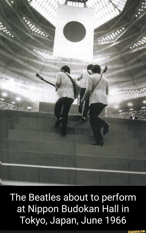 The Beatles About To Perform At Nippon Budokan Hall In Tokyo Japan