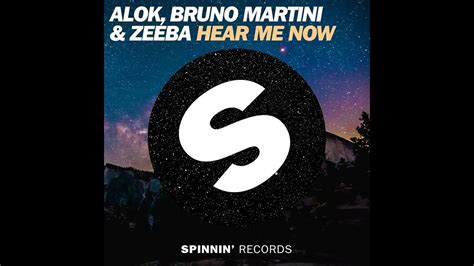 Alok Bruno Martini And Zeeba Hear Me Now Official Audio Youtube