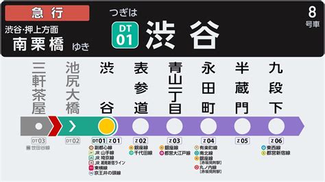 【自動放送】東急田園都市線•半蔵門線•東武スカイツリーライン 急行 南栗橋ゆき 中央林間始発 2020系 Lcd再現 トレインビジョン 車内