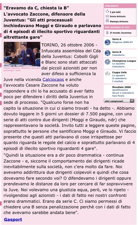 Maurizio Pistocchi on Twitter Le responsabilità di Facchetti sono