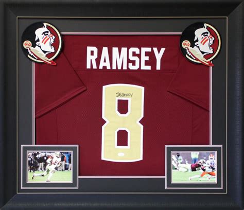 Jalen Ramsey Signed Custom Framed Jersey Display Jsa Pristine Auction