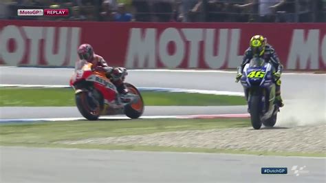 Rossi Overtake Marques In Last Lap MotoGP Assen 2015 YouTube